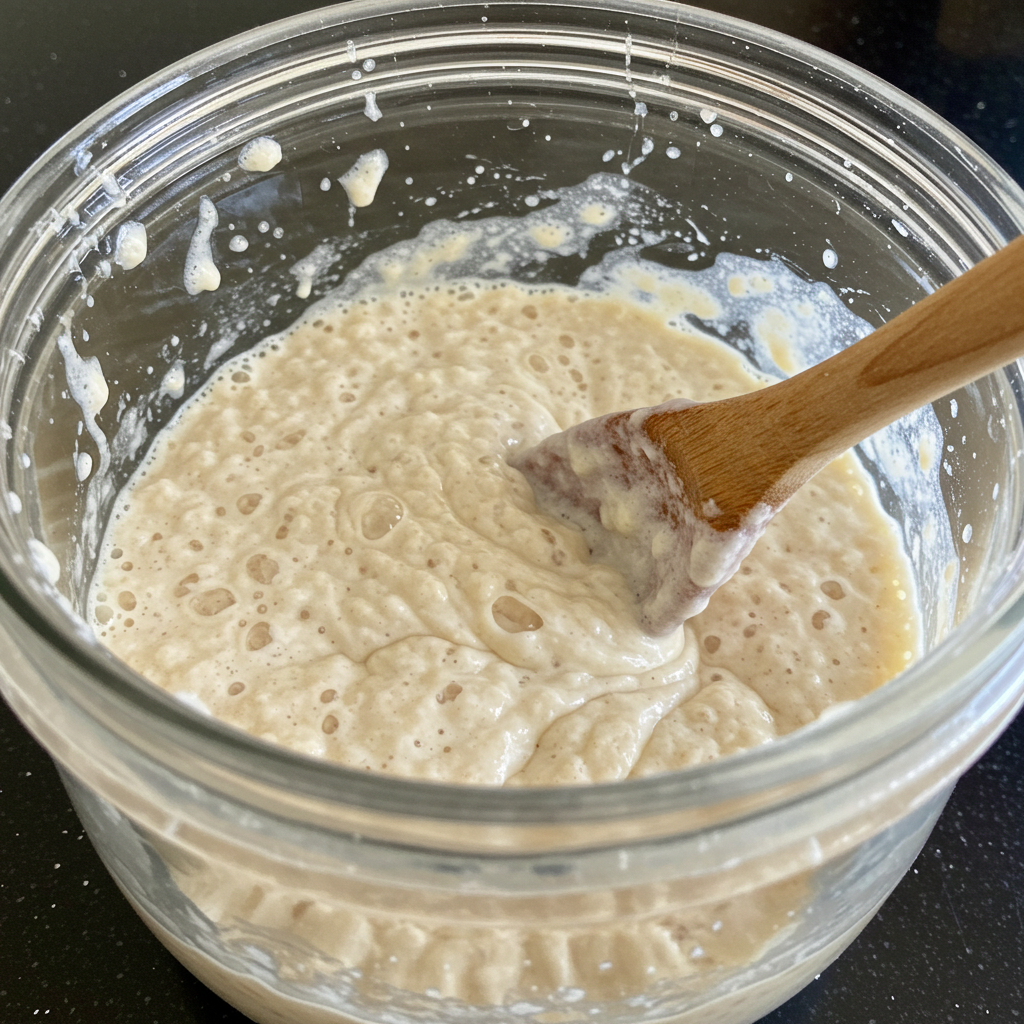 Dinkelbrot mit Sauerteig backen: Einfach, gesund & unglaublich lecker 2 sauerteig 1